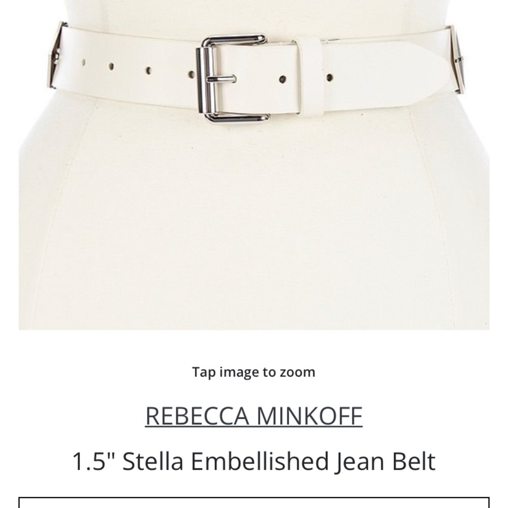 NWT Rebecca Minkoff White Belt sz L sold out